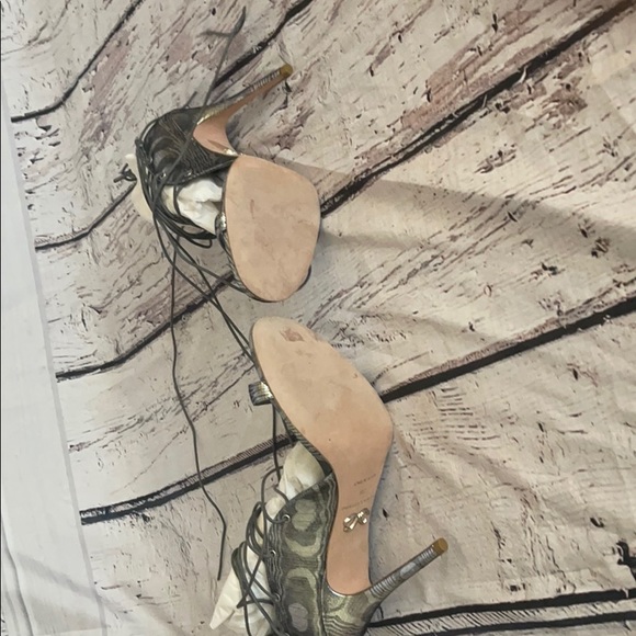 Monika Chiang silver heels - Picture 2 of 4